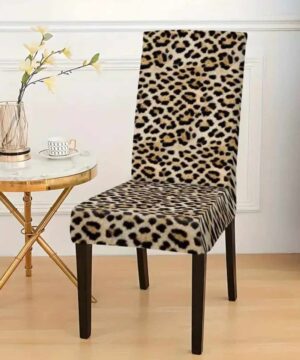 Elastický návlek na stoličku- menší – vzor leopard