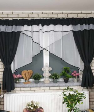 Závesový set BLANKA - 400 x 150 cm - ČIERNA