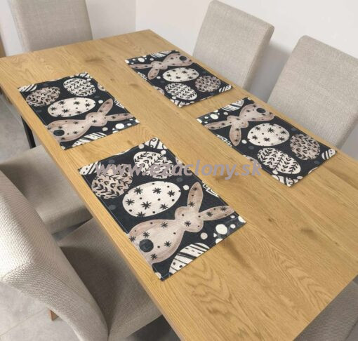 Veľkonočné prestieranie na stôl - 4 x 30 x 45 cm - vzor 02