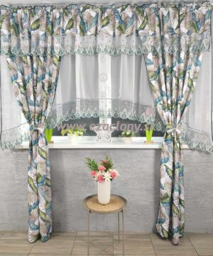 Farebný závesový set ELADA - 400 x 250 cm - VZOR 03
